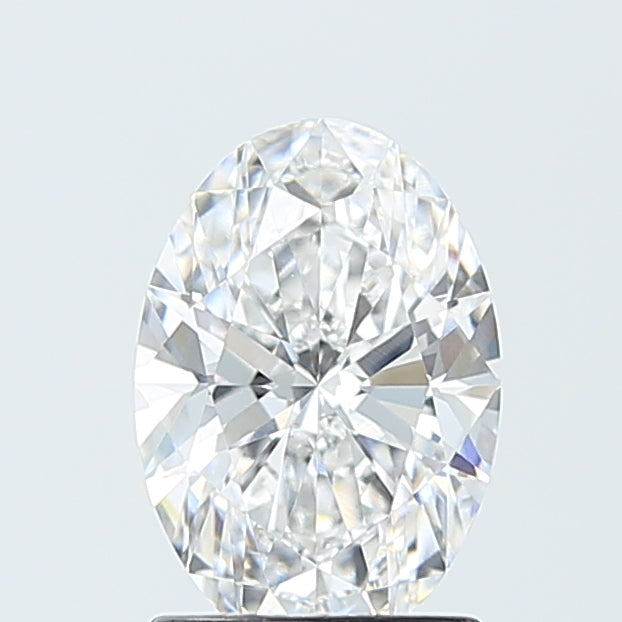 1.58 Carat Oval Lab Diamond with  Cut Diamond in 14KT  view 1
