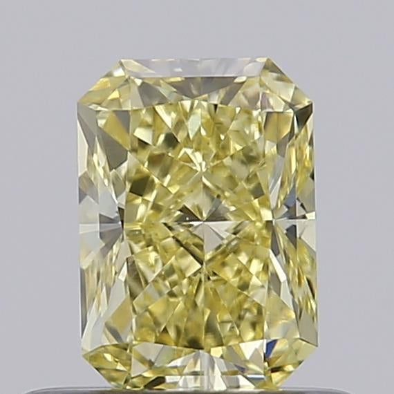 0.52 Carat Radiant Lab Diamond with  Cut Diamond in 14KT  view 1
