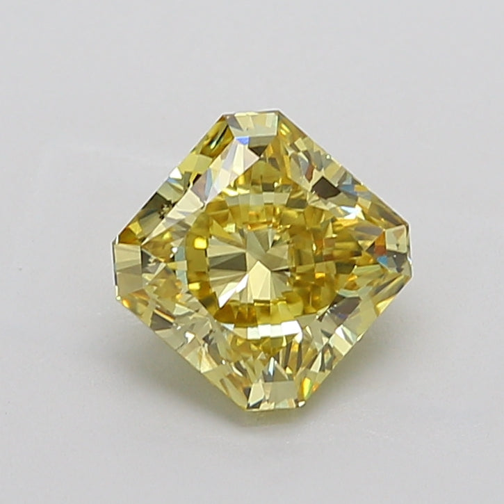 3.04 Carat Radiant Lab Diamond with  Cut Diamond in 14KT  view 1
