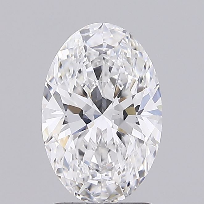 3.0 Carat Oval Lab Diamond with  Cut Diamond in 14KT  view 1
