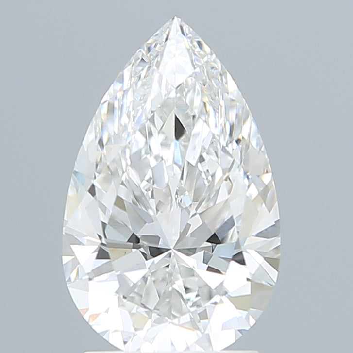 2.2 Carat Pear Lab Diamond with  Cut Diamond in 14KT  view 1
