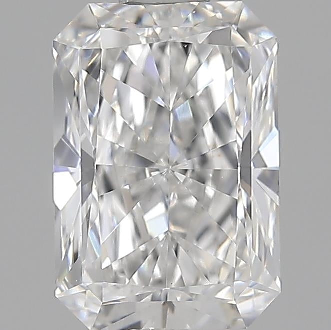 1.42 Carat Radiant Lab Diamond with  Cut Diamond in 14KT  view 1
