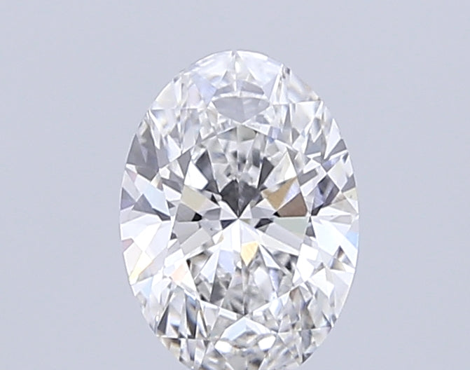 2.72 Carat Oval Lab Diamond with  Cut Diamond in 14KT  view 1
