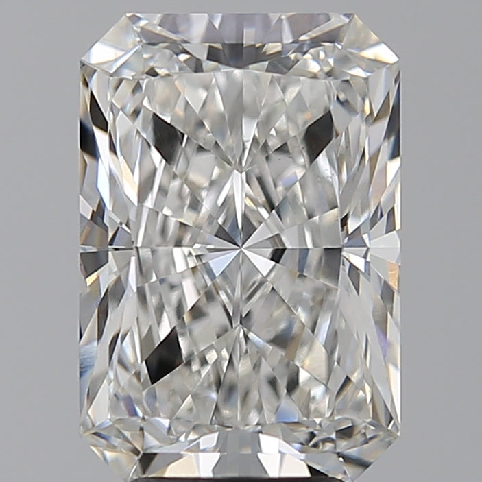 5.03 Carat Radiant Lab Diamond with  Cut Diamond in 14KT  view 1
