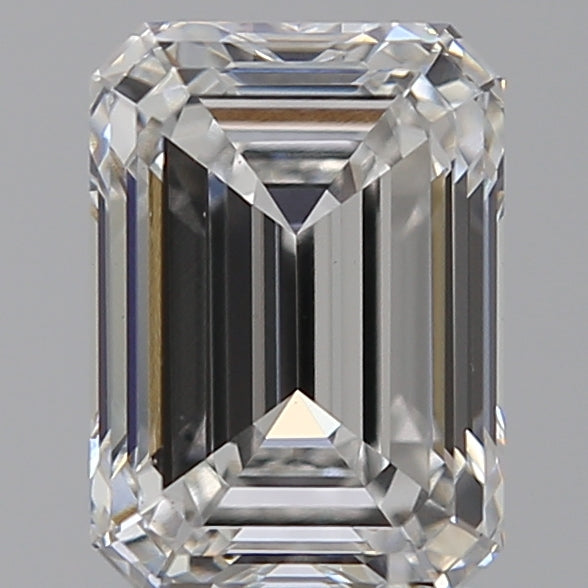 2.29 Carat Emerald Lab Diamond with  Cut Diamond in 14KT  view 1
