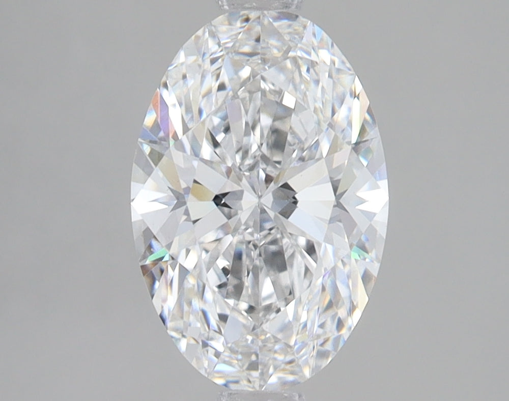2.0 Carat Oval Lab Diamond with  Cut Diamond in 14KT  view 1
