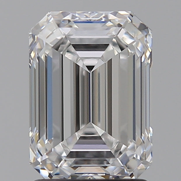 2.04 Carat Emerald Lab Diamond with  Cut Diamond in 14KT  view 1
