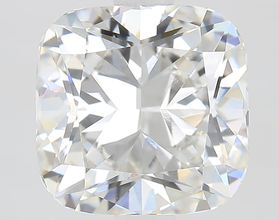2.66 Carat Cushion Lab Diamond with  Cut Diamond in 14KT  view 1
