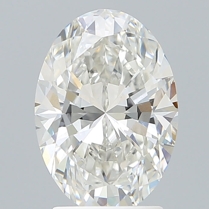 2.51 Carat Oval Lab Diamond with  Cut Diamond in 14KT  view 1
