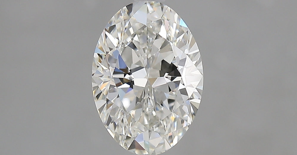 1.5 Carat Oval Natural Diamond with  Cut Diamond in 14KT  view 1
