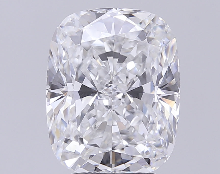 4.48 Carat Cushion Lab Diamond with  Cut Diamond in 14KT  view 1
