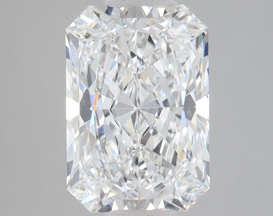 2.39 Carat Radiant Lab Diamond with  Cut Diamond in 14KT  view 1
