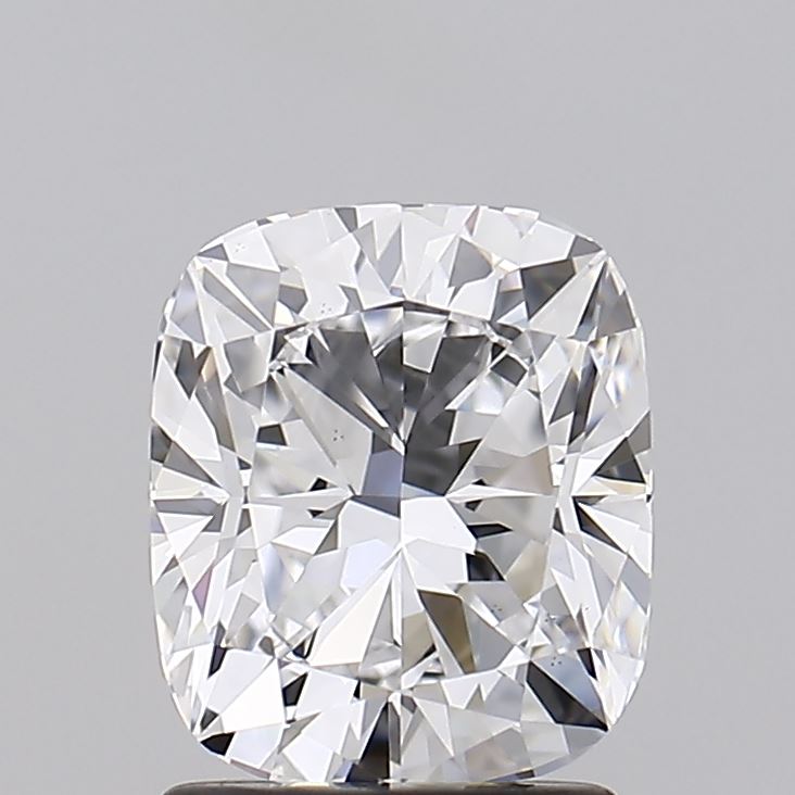 1.74 Carat Cushion Lab Diamond with  Cut Diamond in 14KT  view 1
