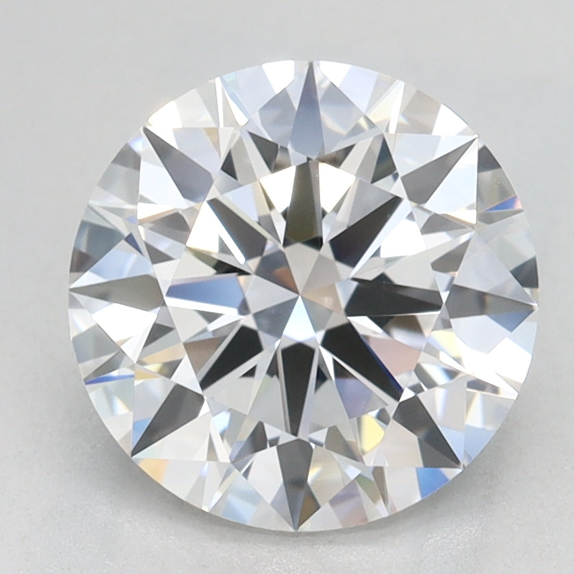 2.01 Carat Round Lab Diamond with  Cut Diamond in 14KT  view 1
