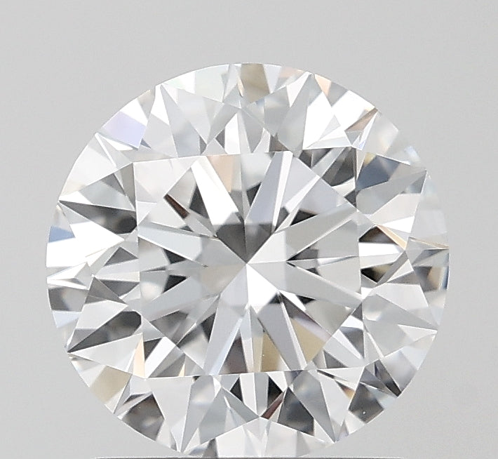 1.54 Carat Round Lab Diamond with  Cut Diamond in 14KT  view 1
