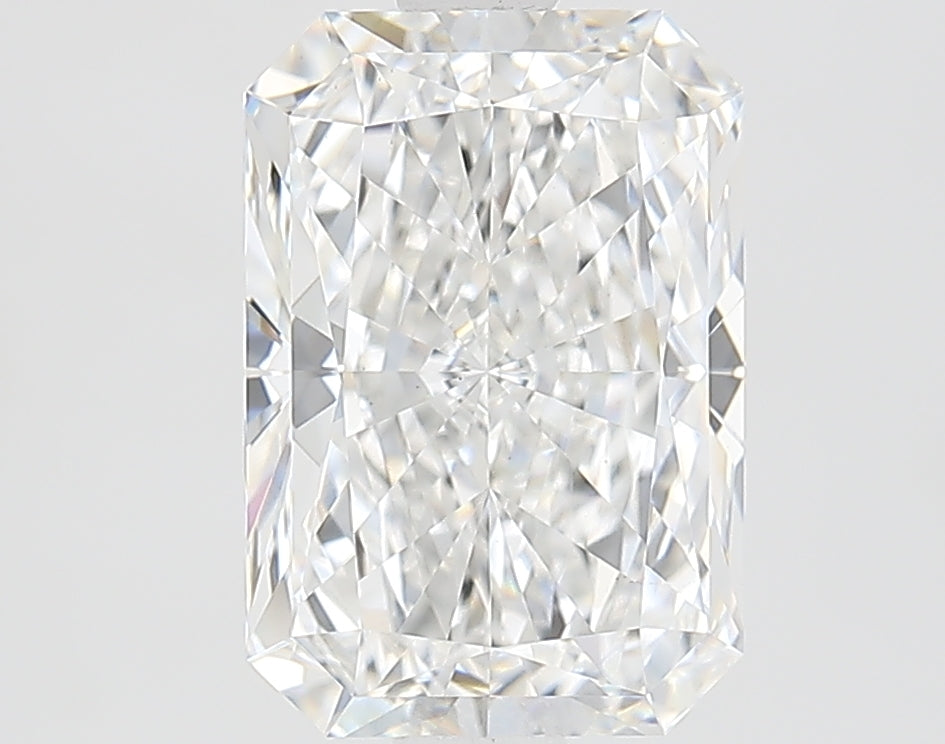 2.18 Carat Radiant Lab Diamond with  Cut Diamond in 14KT  view 1

