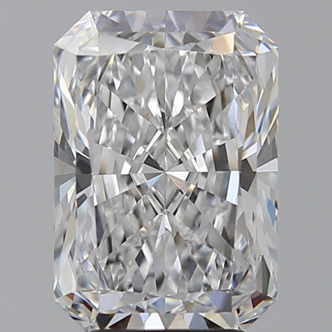 4.05 Carat Radiant Lab Diamond with  Cut Diamond in 14KT  view 1
