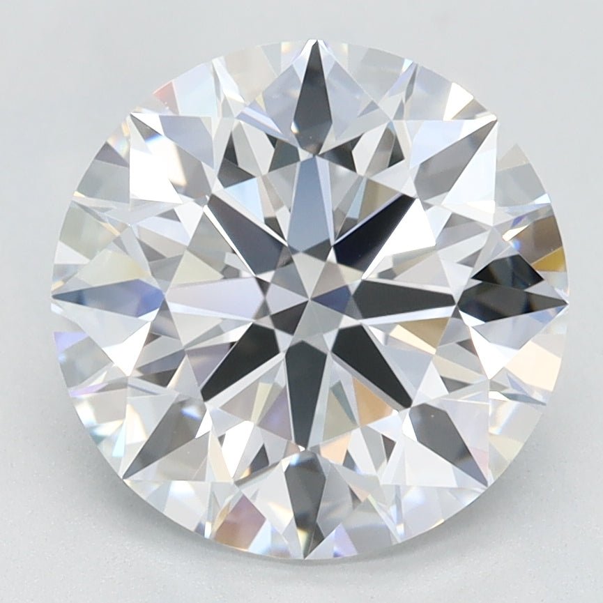 2.67 Carat Round Lab Diamond with  Cut Diamond in 14KT  view 1
