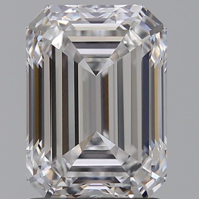 1.83 Carat Emerald Lab Diamond with  Cut Diamond in 14KT  view 1
