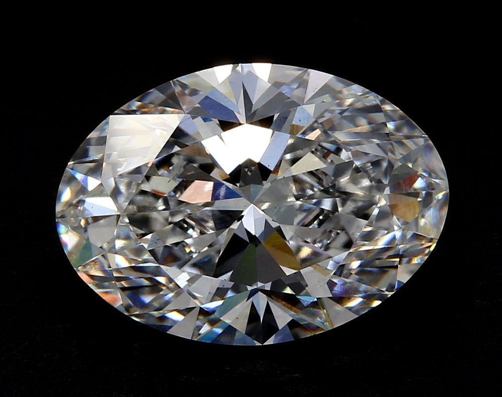 1.61 Carat Oval Lab Diamond with  Cut Diamond in 14KT  view 1
