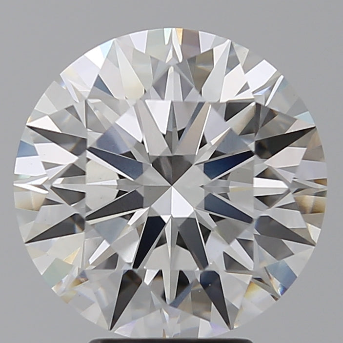4.77 Carat Round Lab Diamond with  Cut Diamond in 14KT  view 1
