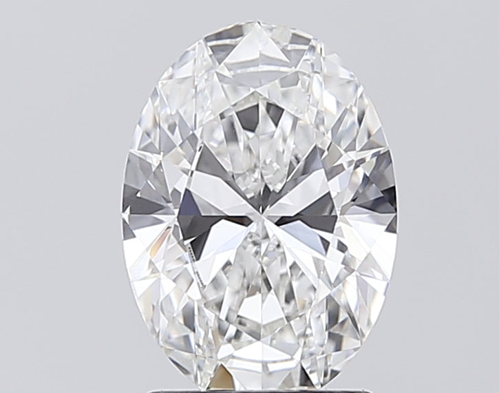 2.0 Carat Oval Lab Diamond with  Cut Diamond in 14KT  view 1
