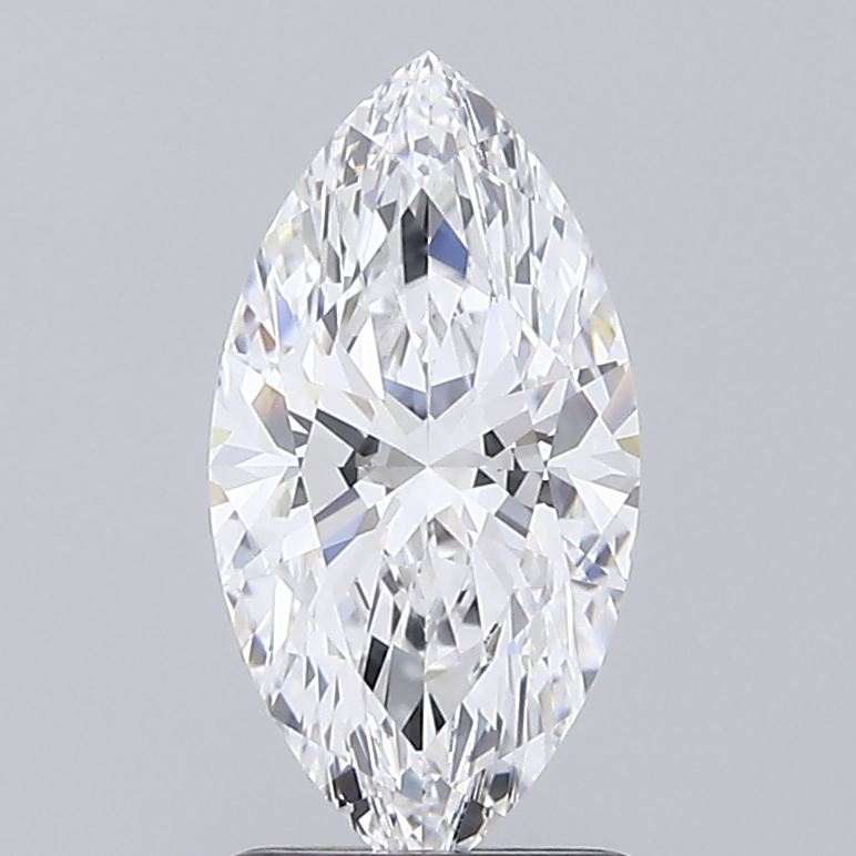 1.58 Carat Marquise Lab Diamond with  Cut Diamond in 14KT  view 1

