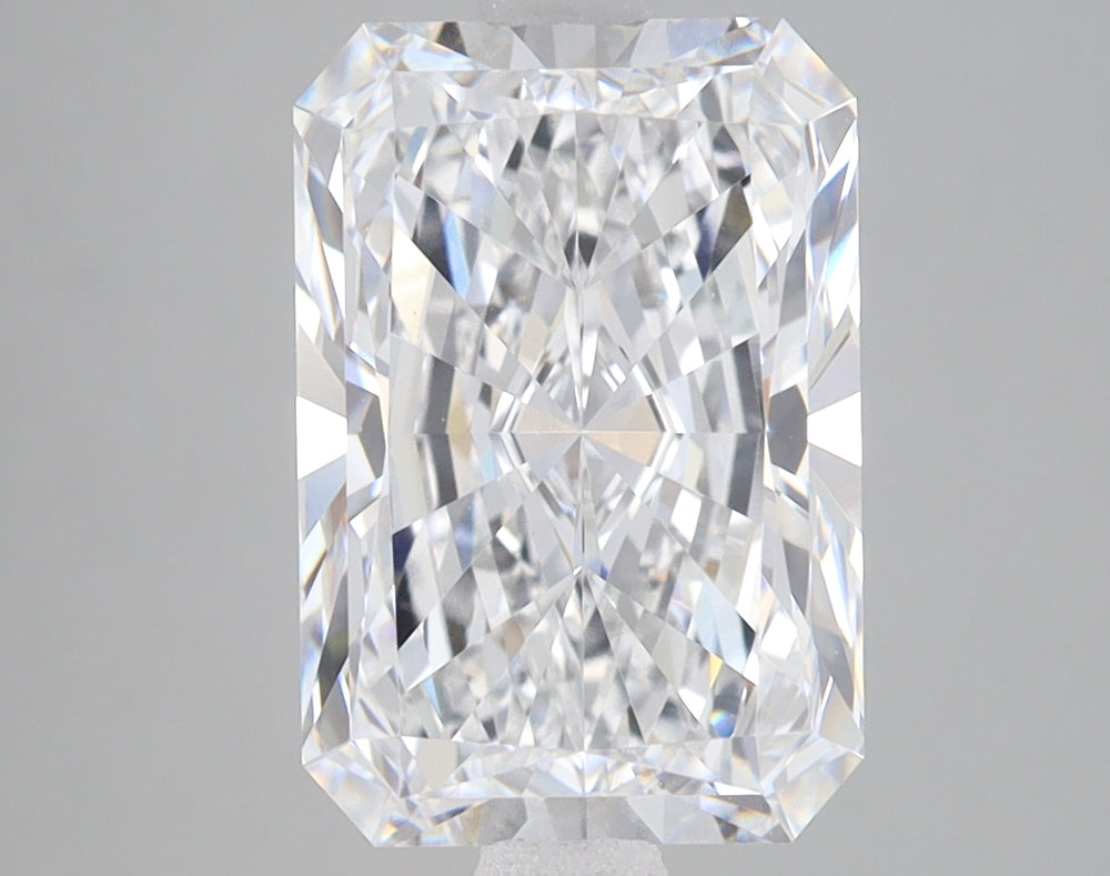 3.16 Carat Radiant Lab Diamond with  Cut Diamond in 14KT  view 1
