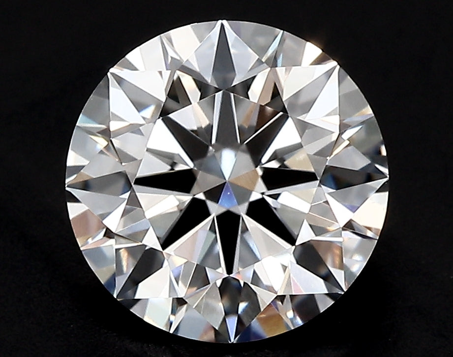 4.51 Carat Round Lab Diamond with  Cut Diamond in 14KT  view 1
