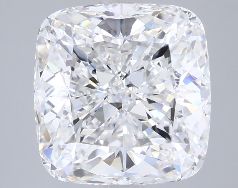 4.06 Carat Cushion Lab Diamond with  Cut Diamond in 14KT  view 1
