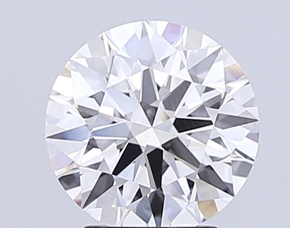 3.07 Carat Round Lab Diamond with  Cut Diamond in 14KT  view 1
