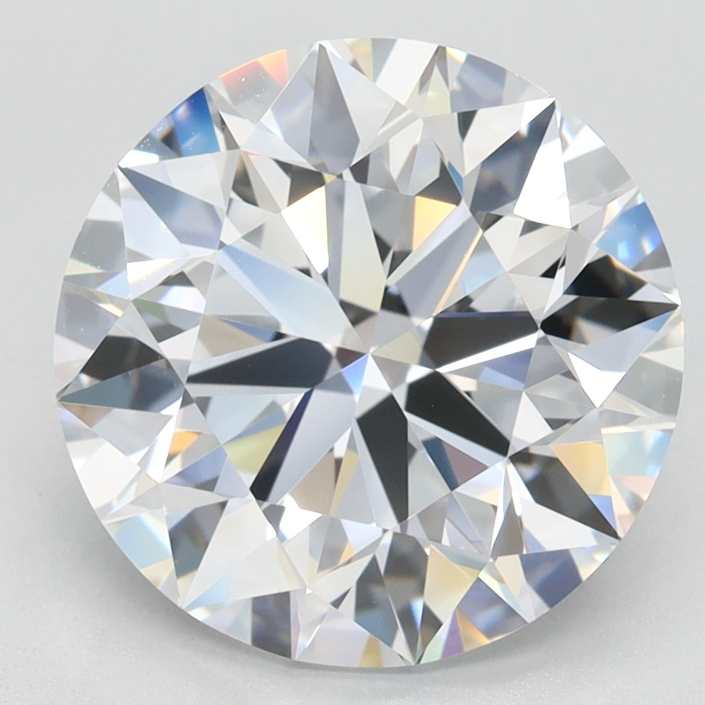 4.5 Carat Round Lab Diamond with  Cut Diamond in 14KT  view 1

