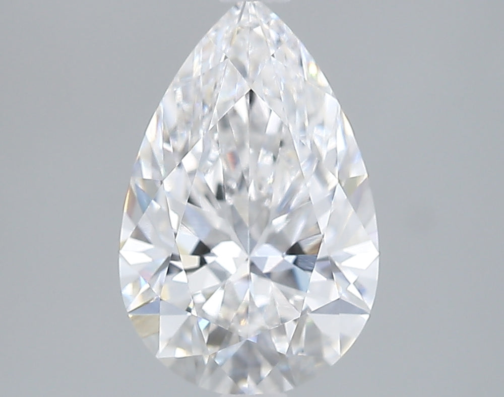 2.06 Carat Pear Lab Diamond with  Cut Diamond in 14KT  view 1
