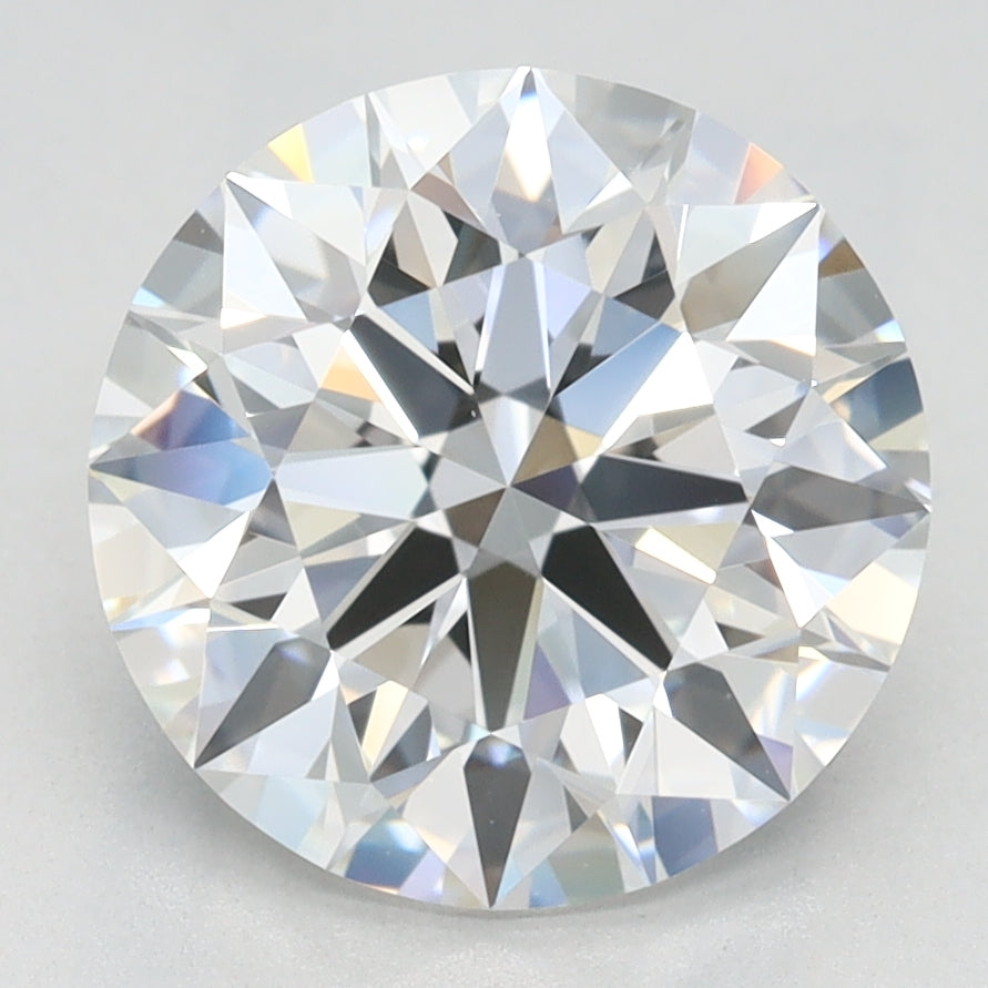 2.83 Carat Round Lab Diamond with  Cut Diamond in 14KT  view 1

