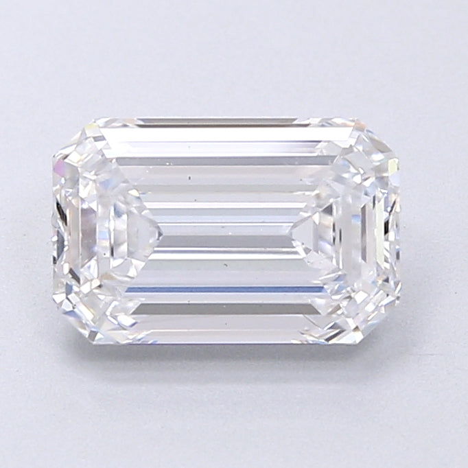 1.91 Carat Emerald Lab Diamond with  Cut Diamond in 14KT  view 1
