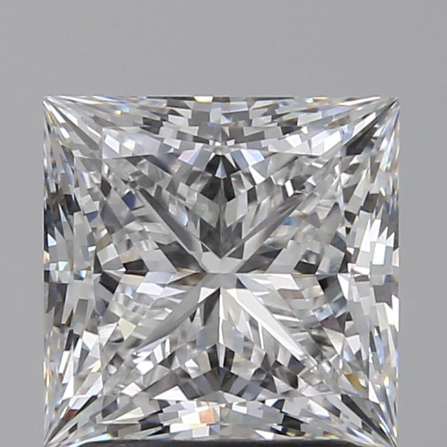 2.05 Carat Princess Lab Diamond with  Cut Diamond in 14KT  view 1
