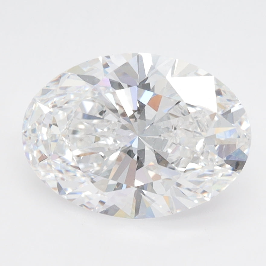 2.29 Carat Oval Lab Diamond with  Cut Diamond in 14KT  view 1
