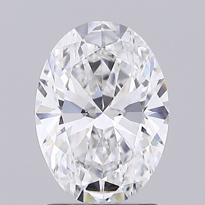 1.57 Carat Oval Lab Diamond with  Cut Diamond in 14KT  view 1
