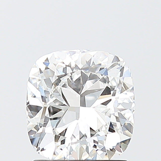 1.54 Carat Cushion Lab Diamond with  Cut Diamond in 14KT  view 1

