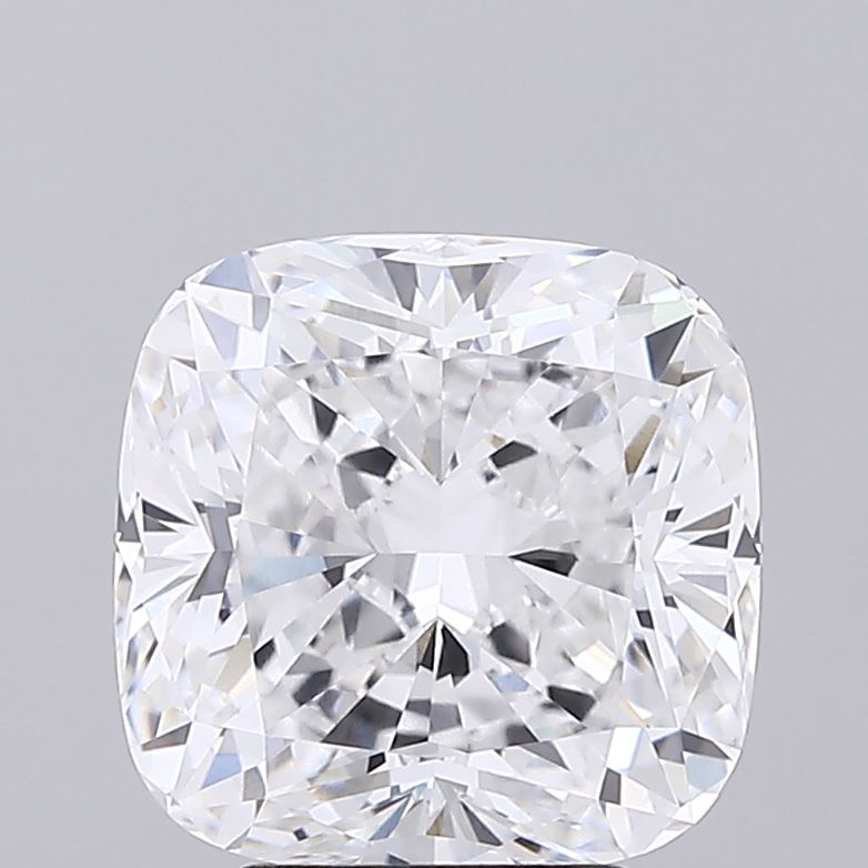 4.05 Carat Cushion Lab Diamond with  Cut Diamond in 14KT  view 1
