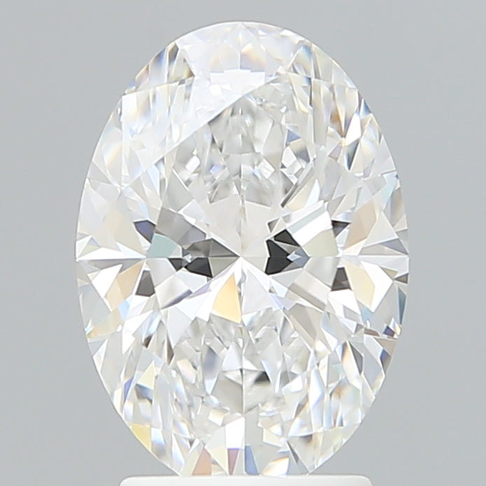 2.81 Carat Oval Lab Diamond with  Cut Diamond in 14KT  view 1
