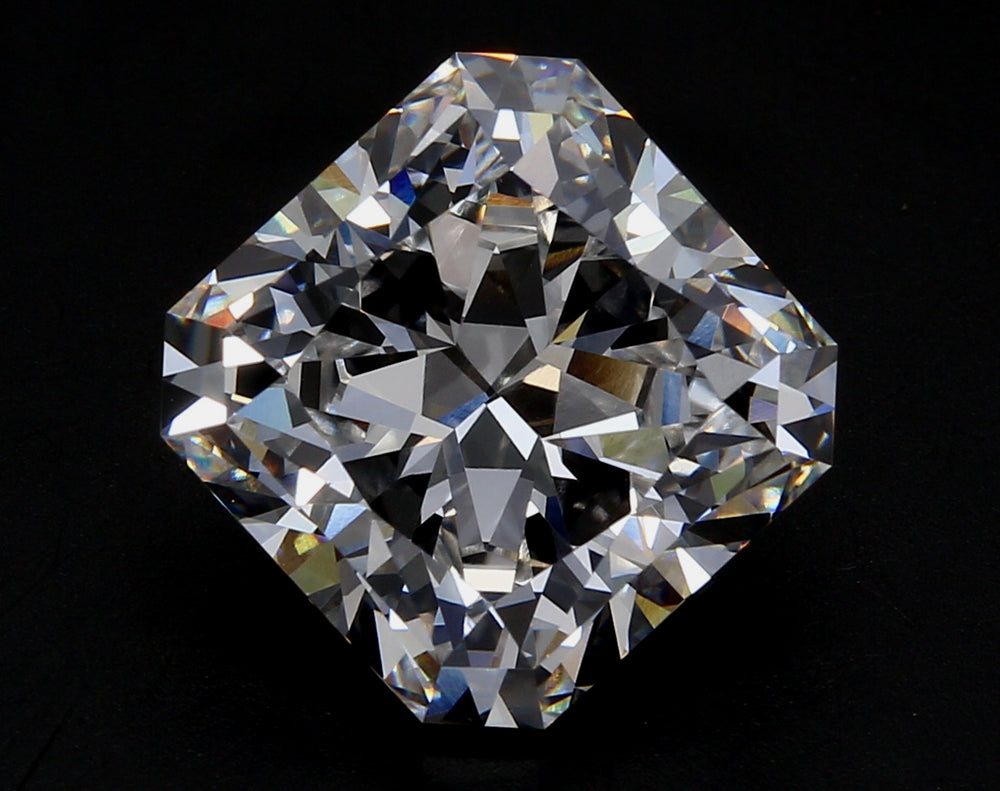 10.04 Carat Radiant Lab Diamond with  Cut Diamond in 14KT  view 1
