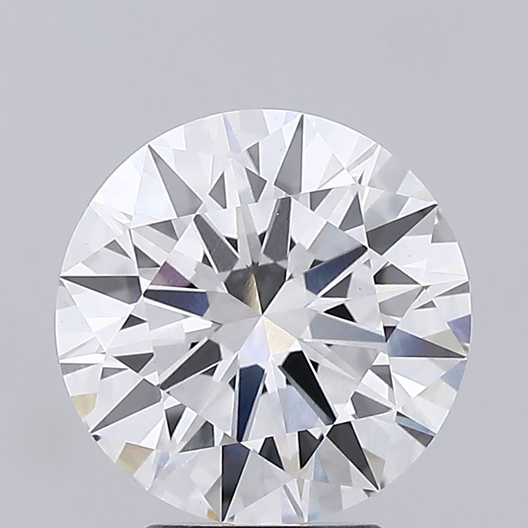 3.39 Carat Round Lab Diamond with  Cut Diamond in 14KT  view 1
