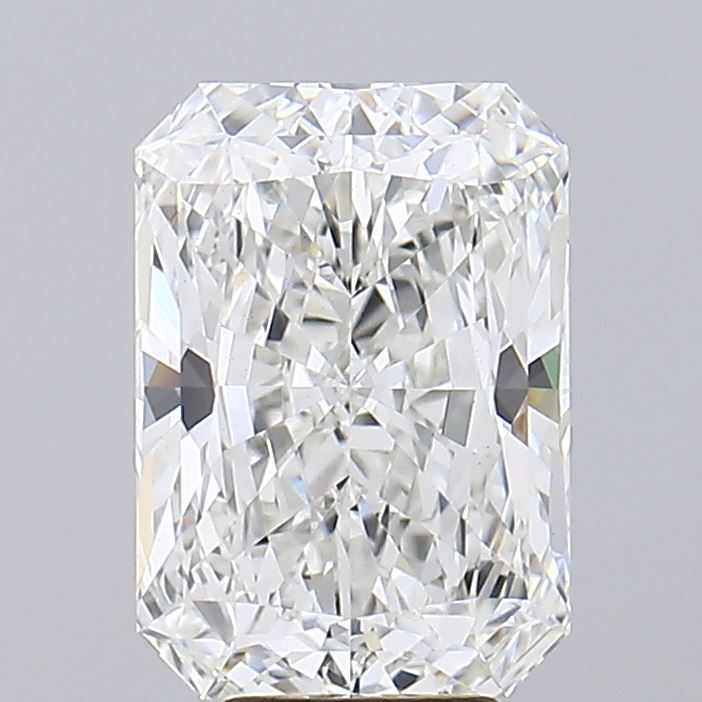 5.4 Carat Radiant Lab Diamond with  Cut Diamond in 14KT  view 1
