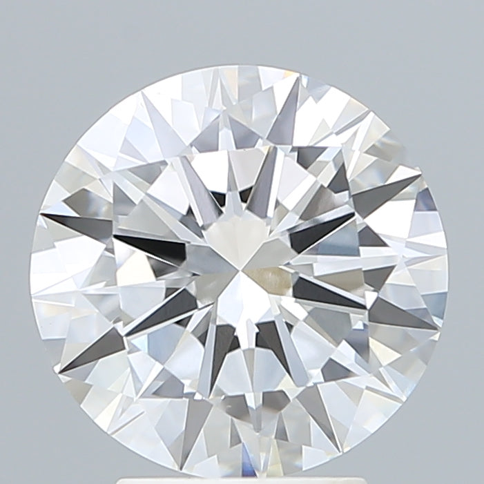 3.5 Carat Round Lab Diamond with  Cut Diamond in 14KT  view 1
