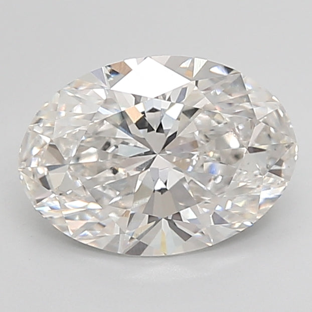 2.59 Carat Oval Lab Diamond with  Cut Diamond in 14KT  view 1
