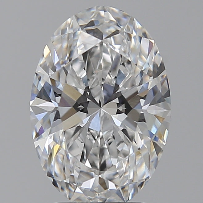 3.03 Carat Oval Lab Diamond with  Cut Diamond in 14KT  view 1
