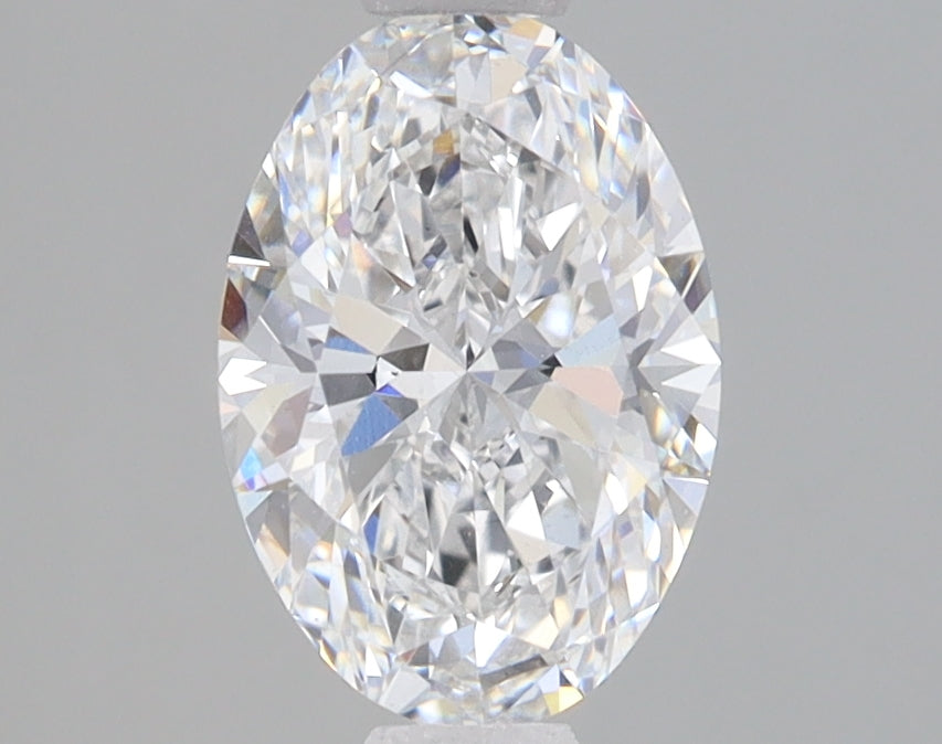 1.44 Carat Oval Lab Diamond with  Cut Diamond in 14KT  view 1
