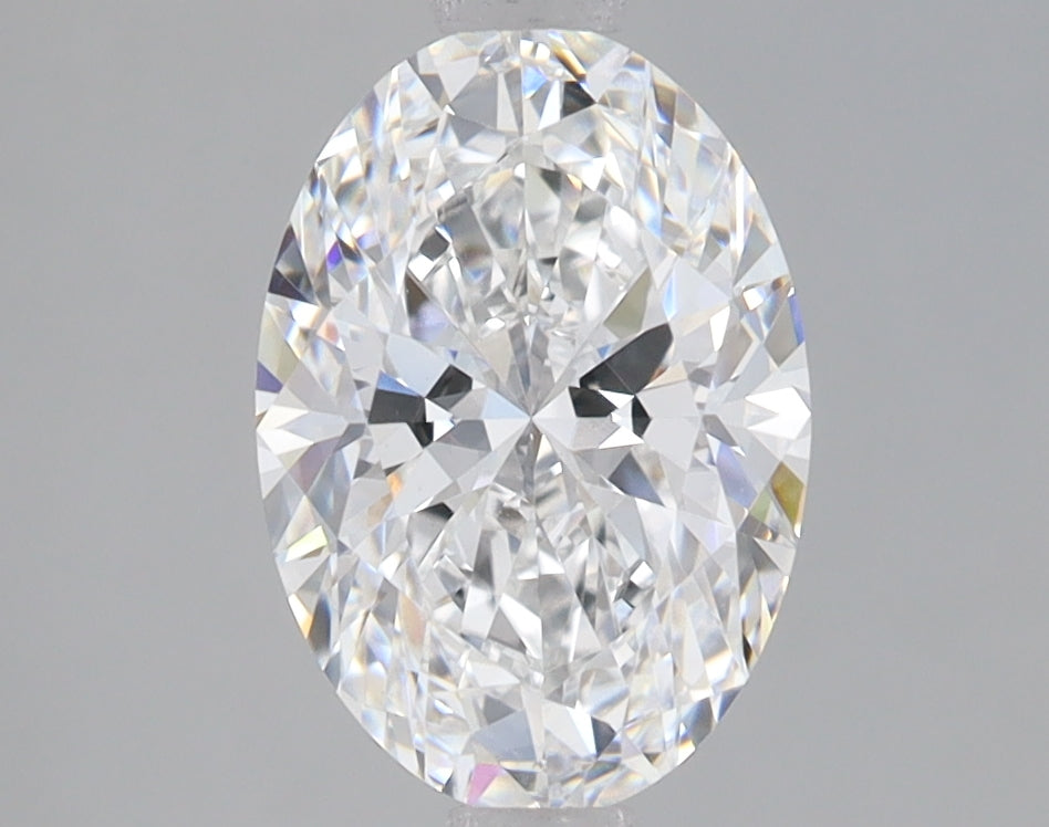 1.56 Carat Oval Lab Diamond with  Cut Diamond in 14KT  view 1
