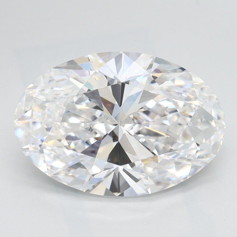2.35 Carat Oval Lab Diamond with  Cut Diamond in 14KT  view 1
